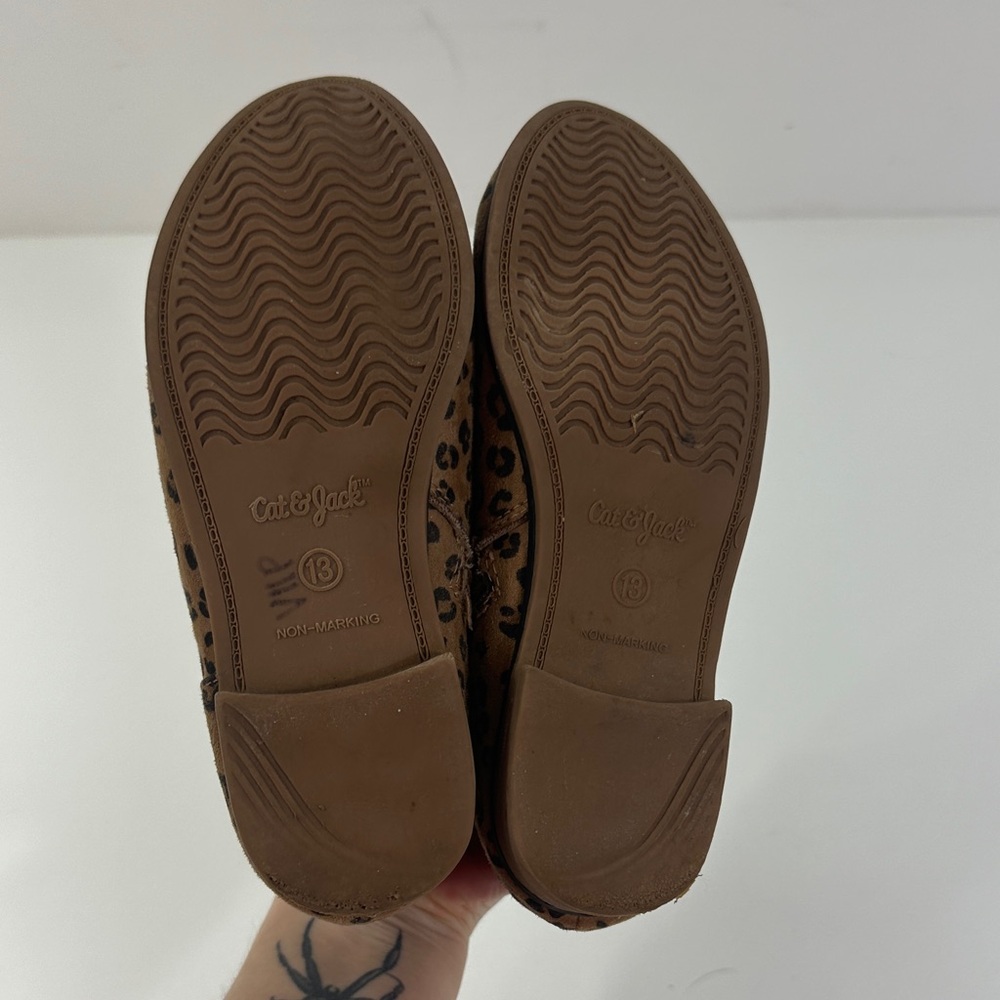 Leopard Print Children’s Ankle Boots - Tan Size 13 casual dressy cute animal - Picture 9 of 15